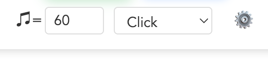 Tempo indicator showing beamed eighth notes equals 60 BPM for mixed meter exercises